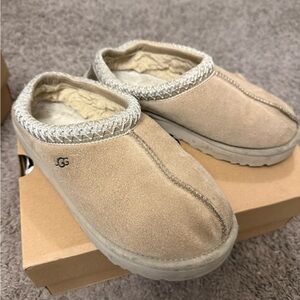 UGG Beige Suede Slip-On Shoes